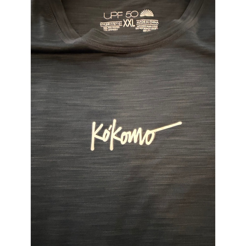 Kokomo Mens XXL Gray UPF 50 Long Sleeve Performance Sun Shirt HYB7101